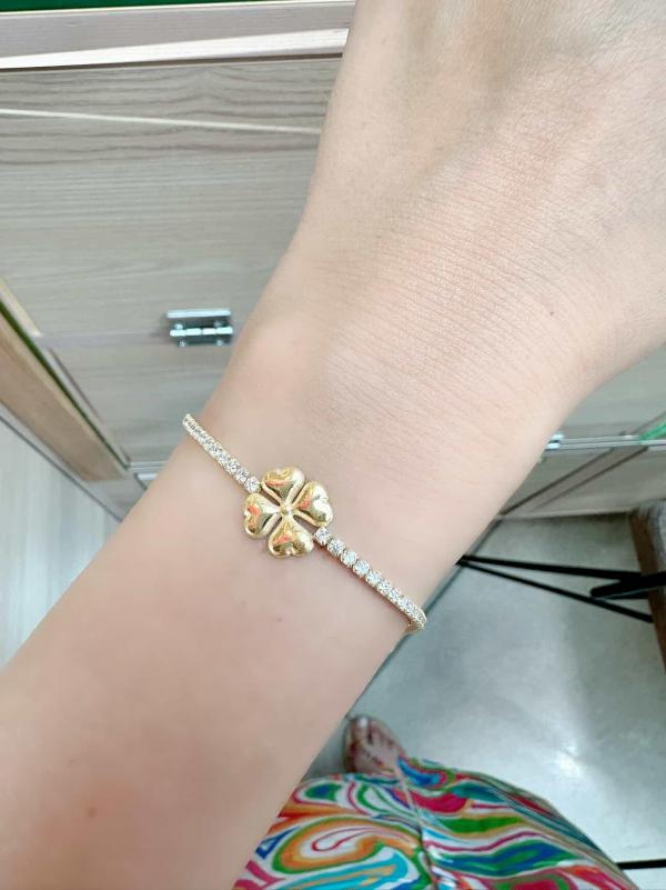 Taşlı Yonca Bileklik